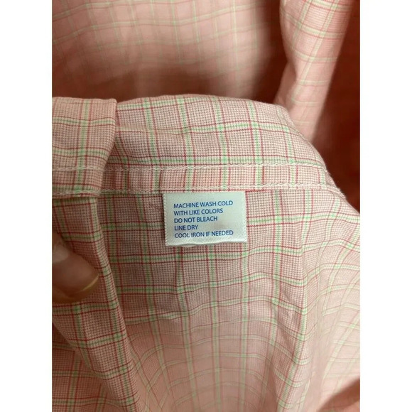 Southern Tide Plaid Trim Fit Button Down Long Sleeve Shirt Size Medium Cotton - Picture 4 of 10